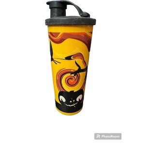 Tupperware Spooktacular Orange Halloween Cup 16oz. Halloween‎ Tumbler 5107L-15